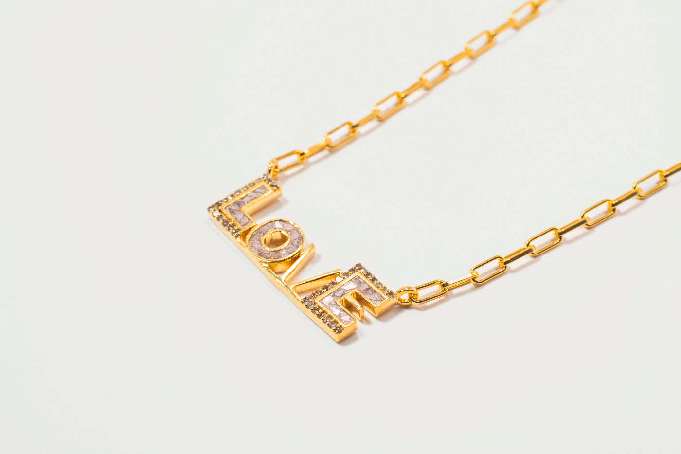Love Gold Vermeil Pendant Necklace