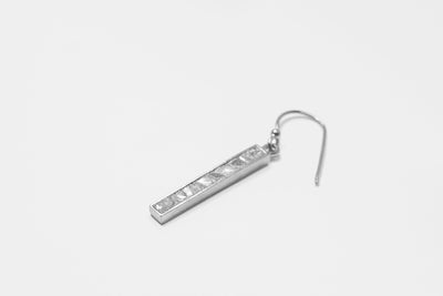 Miladi Small Oxidized Silver Earrings
