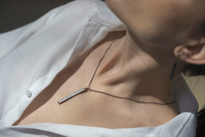 Miladi Oxidized Silver Pendant Necklace