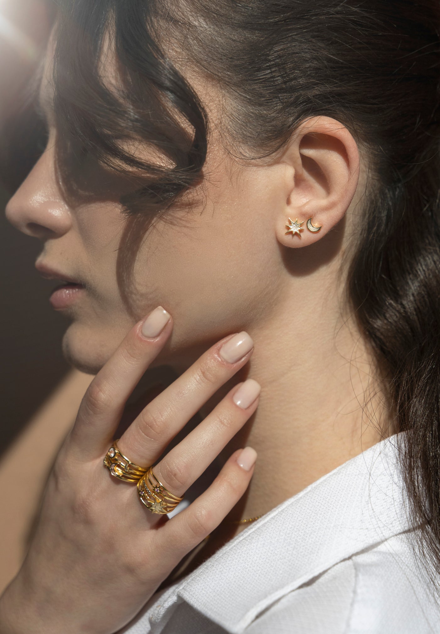 Mini Nash Gold Vermeil Stud Earrings