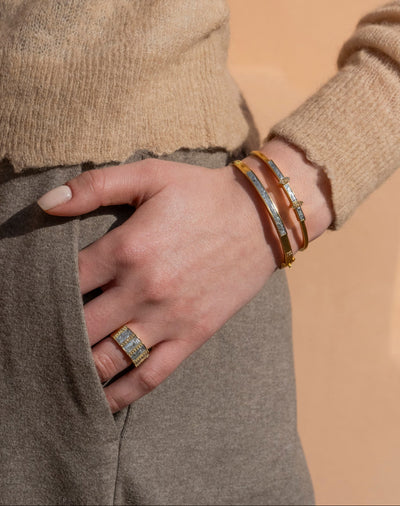 Madison Gold Vermeil Bangle Bracelet