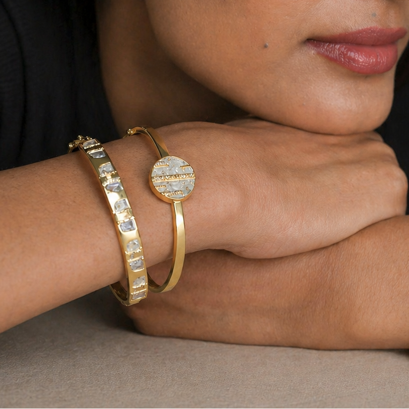 Maha Gold Vermeil Bangle Bracelet