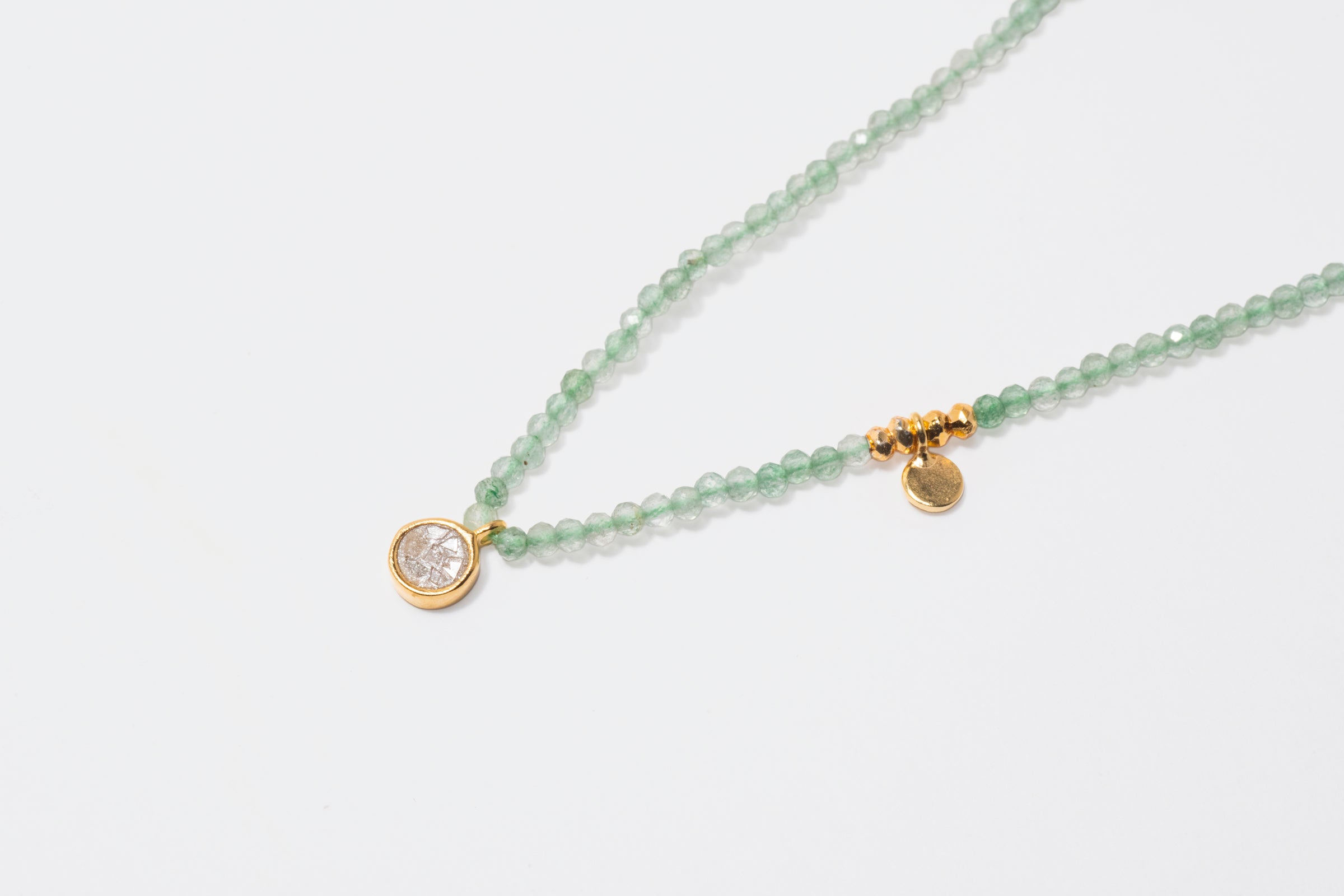 Margot Round Beaded Gold Vermeil Necklace