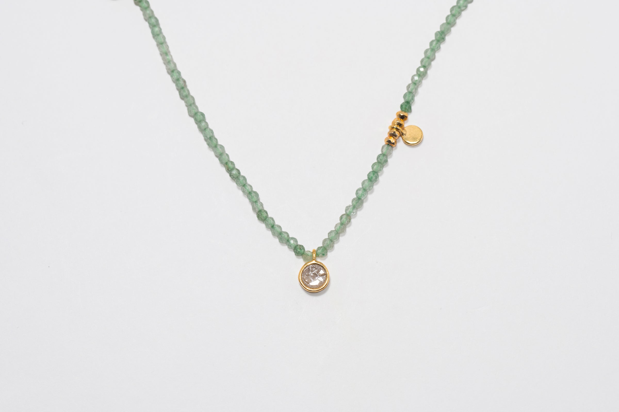 Margot Round Beaded Gold Vermeil Necklace