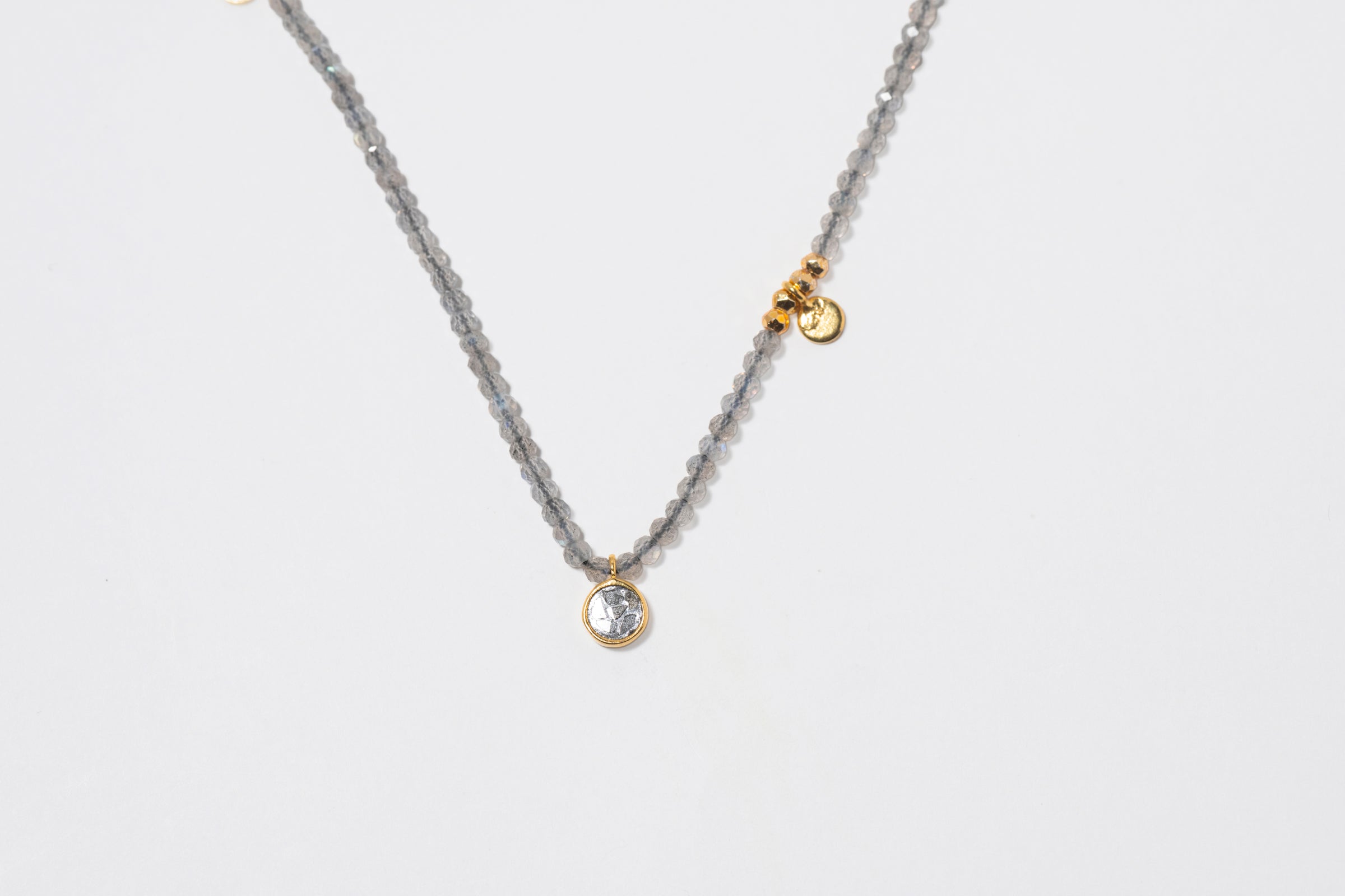 Margot Round Beaded Gold Vermeil Necklace