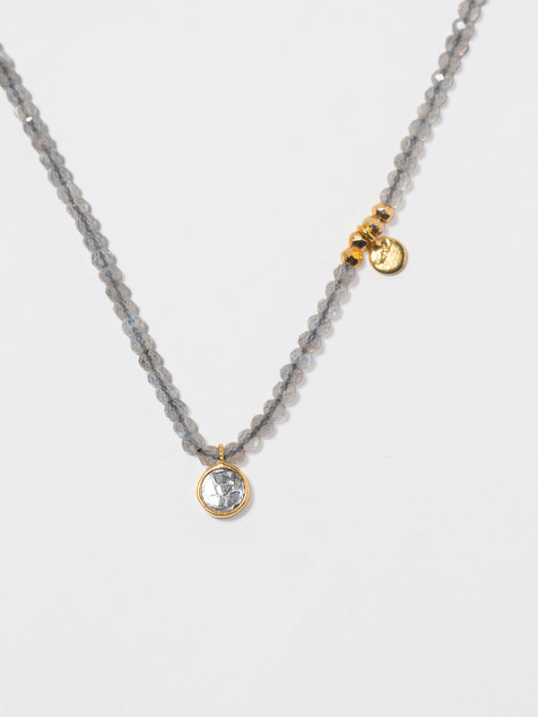 Margot Round Beaded Gold Vermeil Necklace