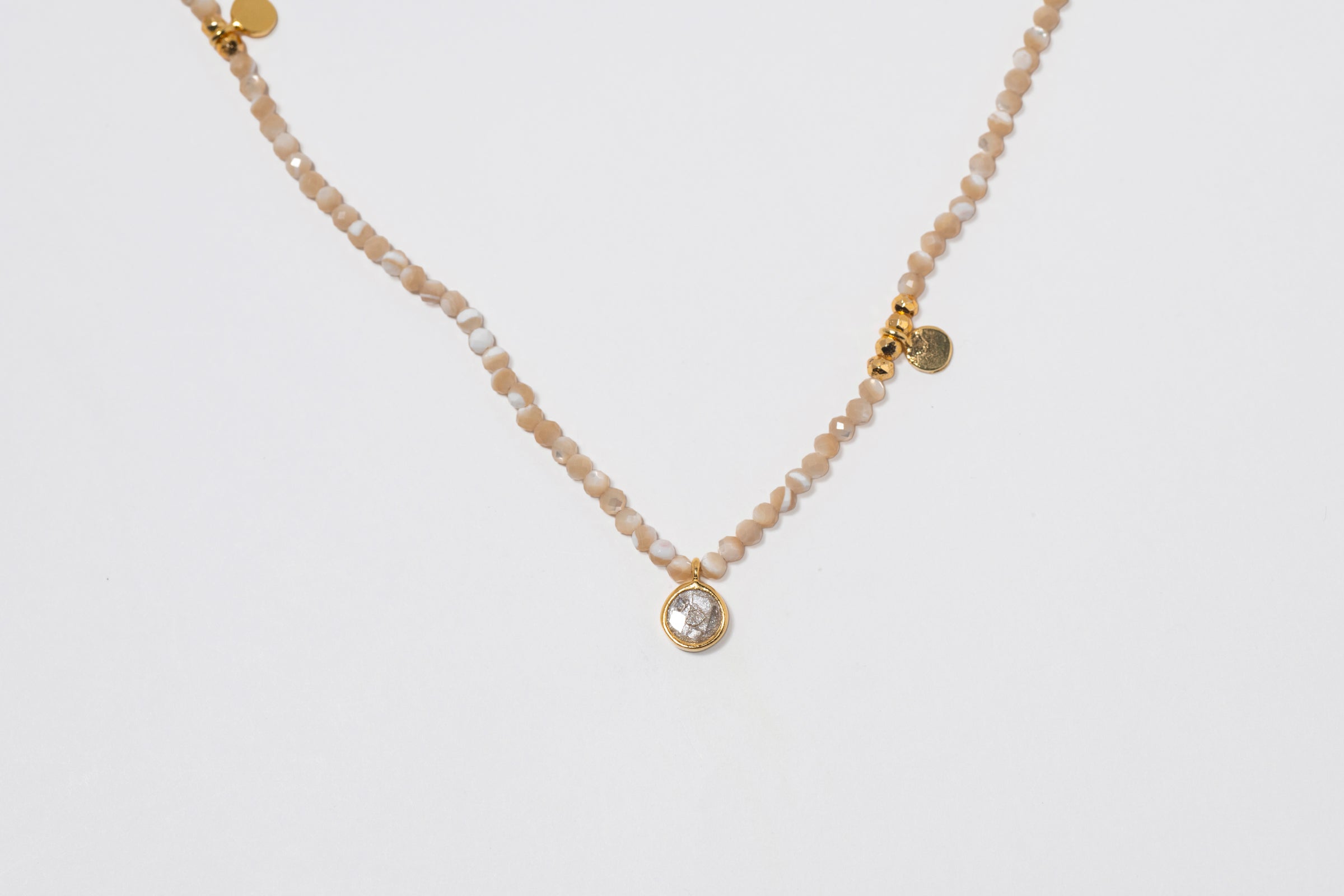 Margot Round Beaded Gold Vermeil Necklace