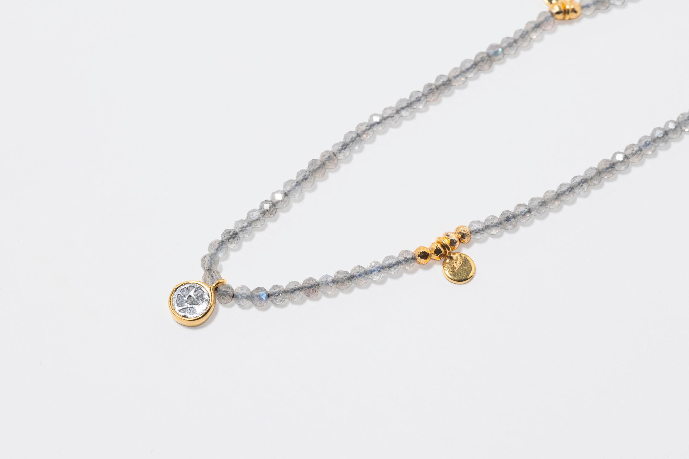 Margot Round Beaded Gold Vermeil Necklace