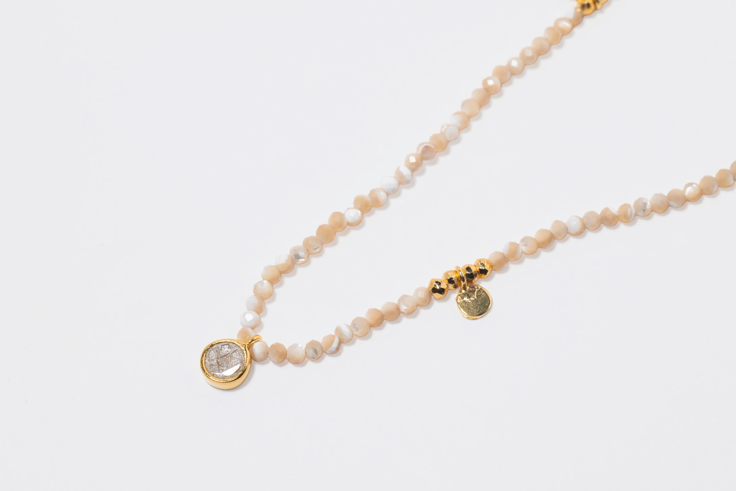 Margot Round Beaded Gold Vermeil Necklace