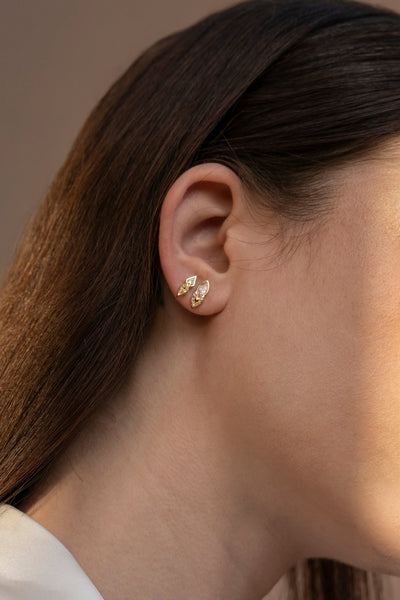 Mika Gold Vermeil Stud Earrings
