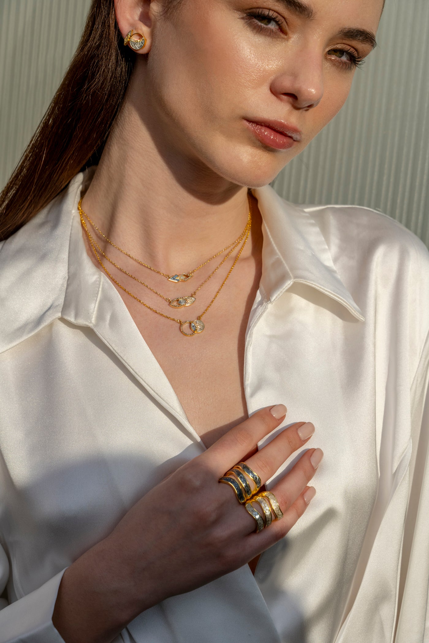 Tiid Gold Vermeil Pendant Necklace