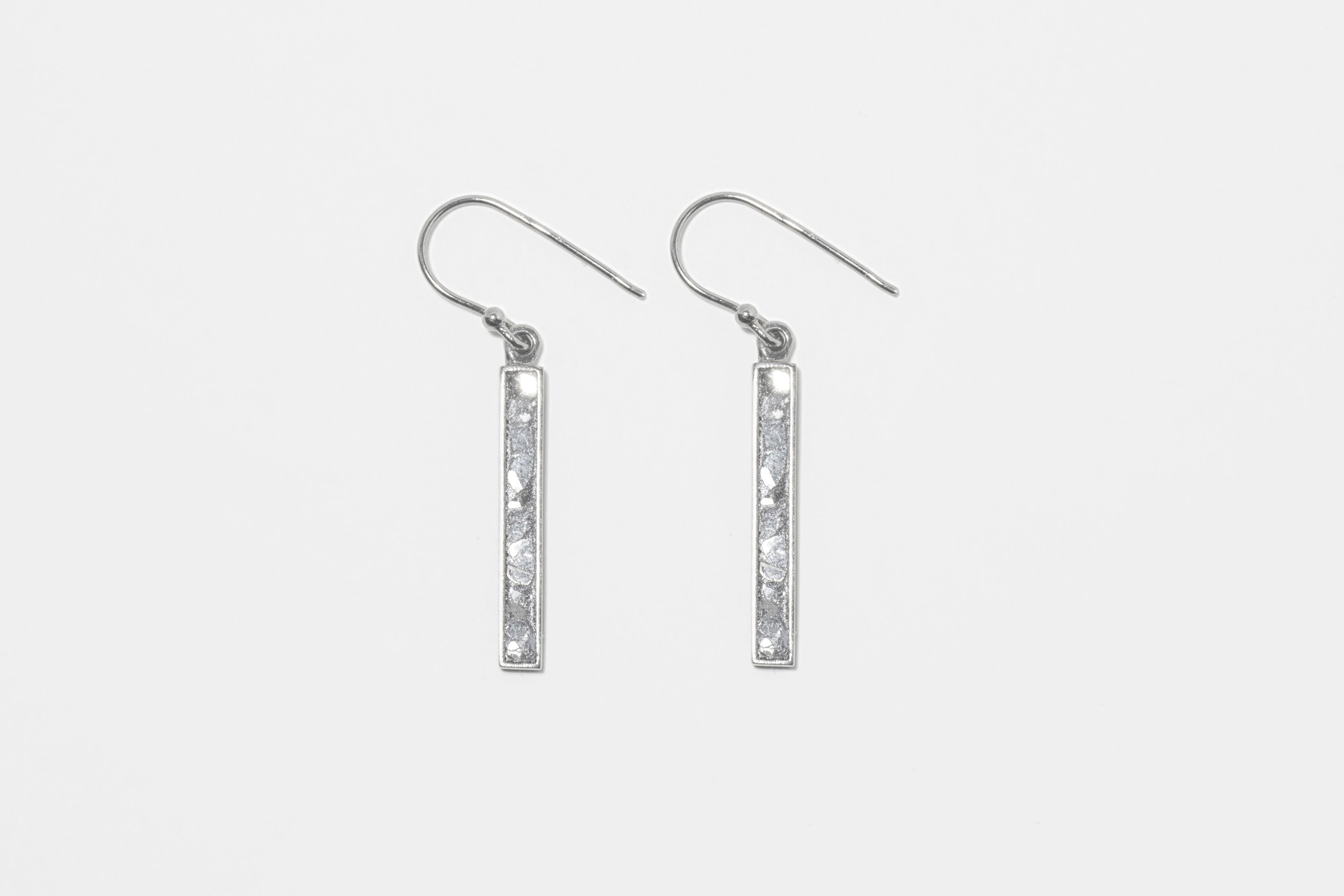 Miladi Small Oxidized Silver Earrings