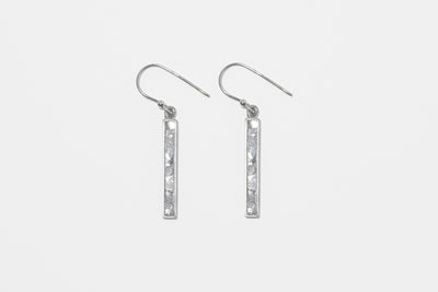 Miladi Small Oxidized Silver Earrings