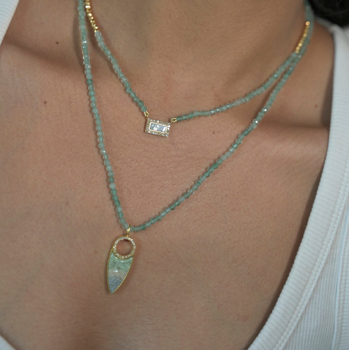 Mizar Gold Vermeil Beaded Necklace