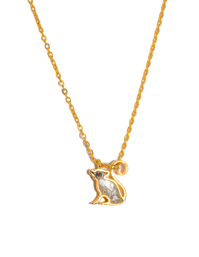 Monkey Gold Vermeil Pendant Necklace