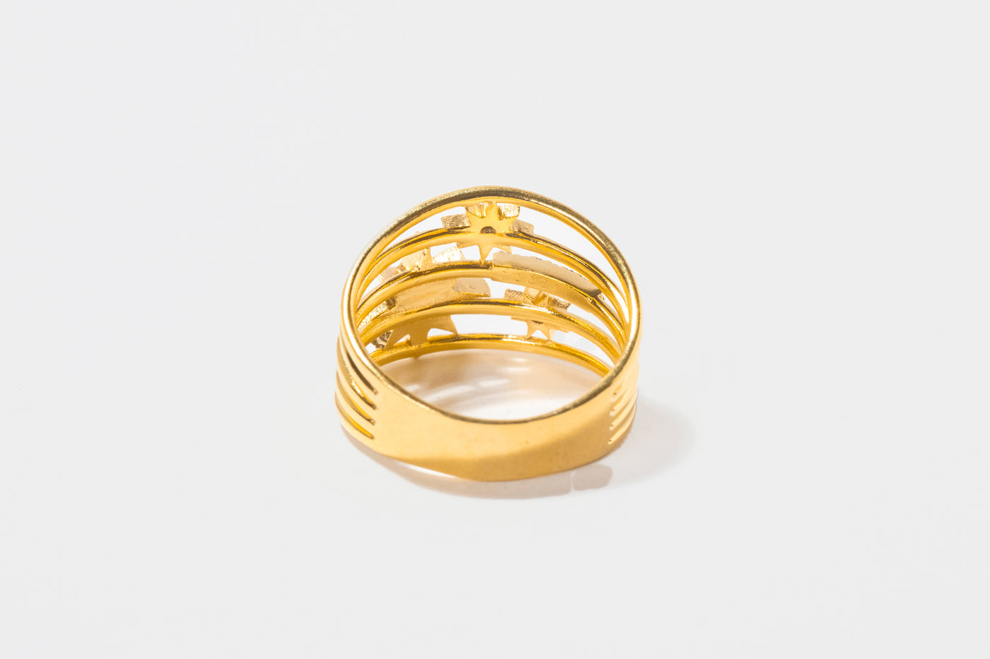 Nash Stack Gold Vermeil Ring