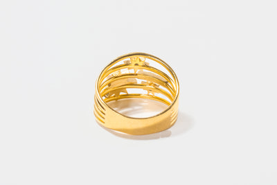 Nash Stack Gold Vermeil Ring
