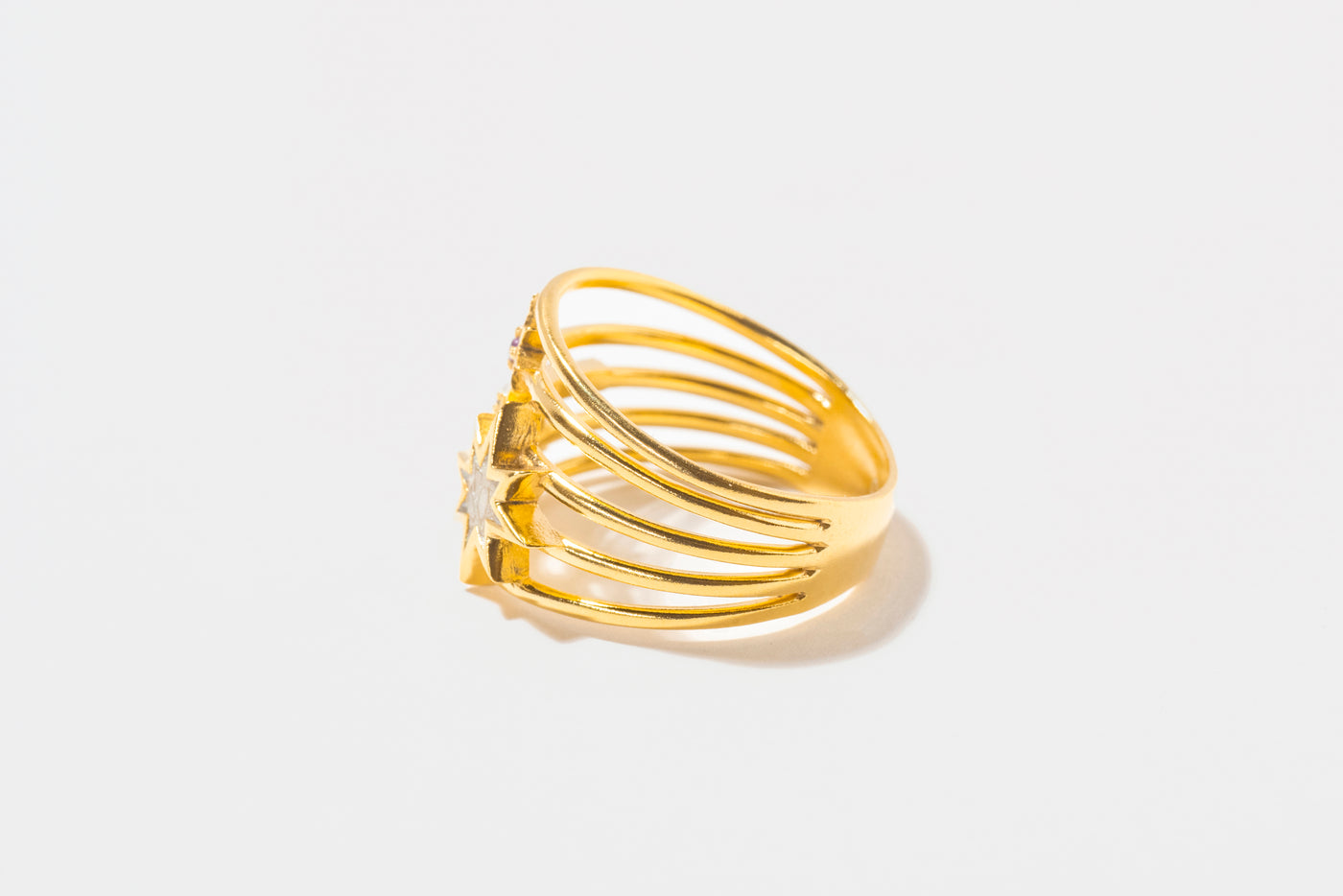Nash Stack Gold Vermeil Ring