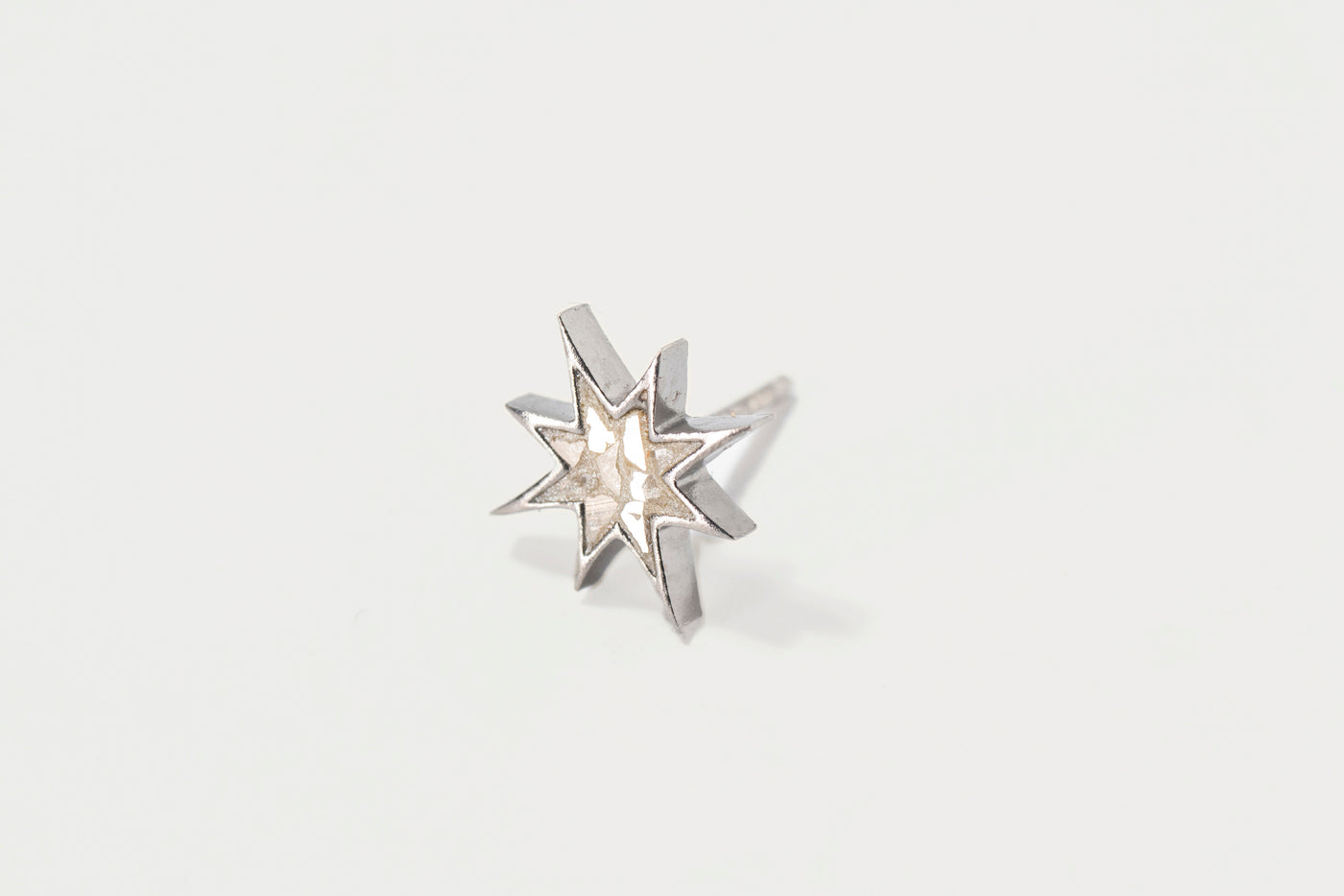 Nash Oxidized Silver Stud Earrings