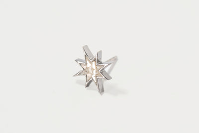 Nash Oxidized Silver Stud Earrings