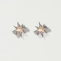 Nash Oxidized Silver Stud Earrings