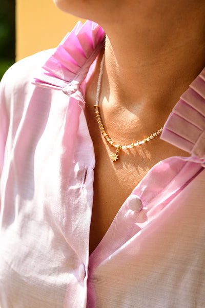 Nash Gold Vermeil Beaded Necklace