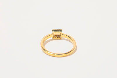 Nava  Square Gold Vermeil Ring