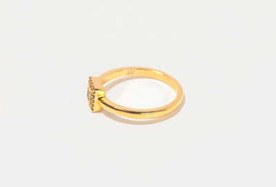 Nava  Square Gold Vermeil Ring