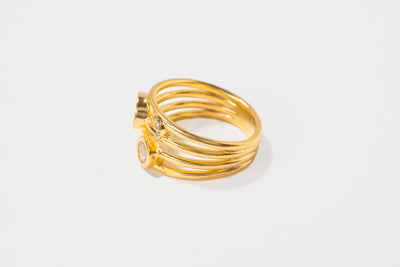 Neoma Stack Gold Vermeil Ring