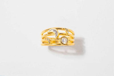 Neoma Stack Gold Vermeil Ring