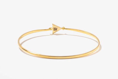 Odoti  Triangle Gold Vermeil Bangle Bracelet