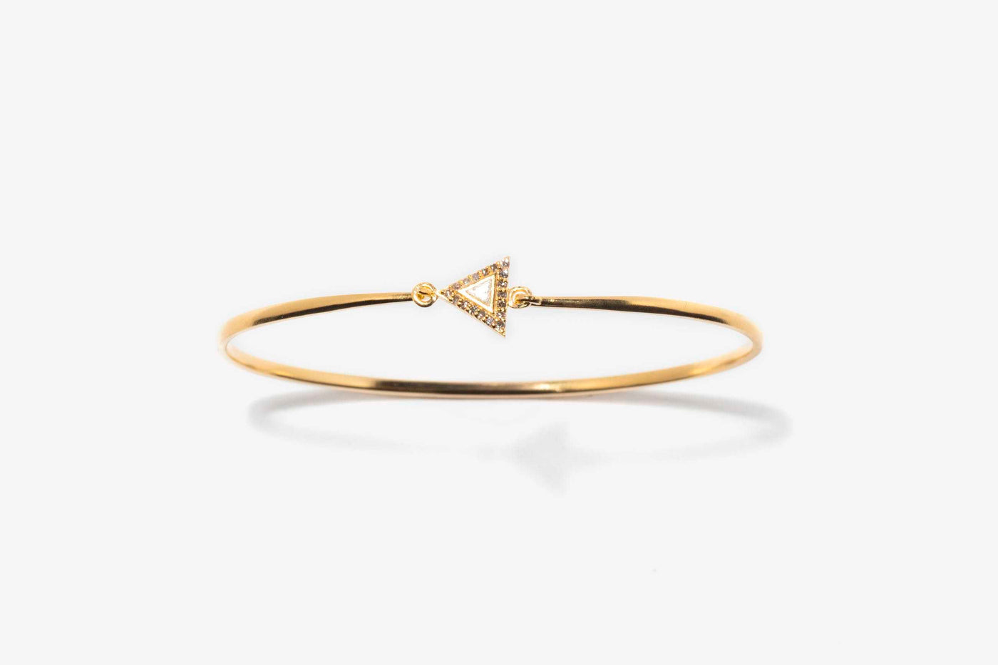 Odoti  Triangle Gold Vermeil Bangle Bracelet
