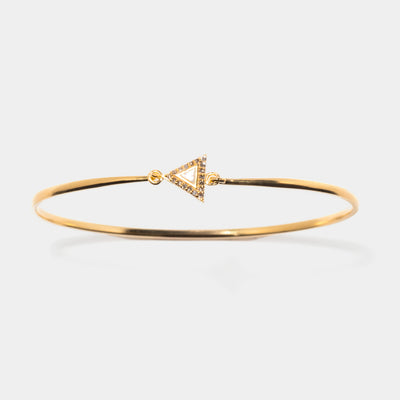 Odoti  Triangle Gold Vermeil Bangle Bracelet