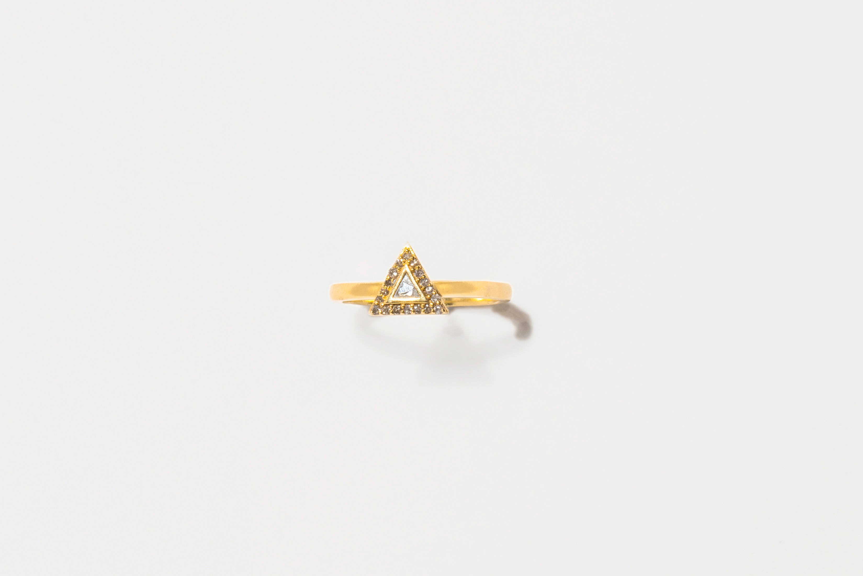 Odoti  Triangle Gold Vermeil Ring