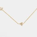 Odoti Triangle  Gold Vermeil Station Necklace
