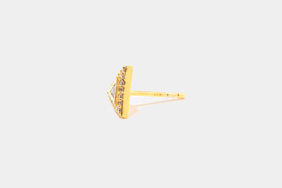 Odoti Triangle Gold Vermeil Stud Earrings