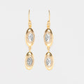 Oriana Double Drop Gold Vermeil Earrings