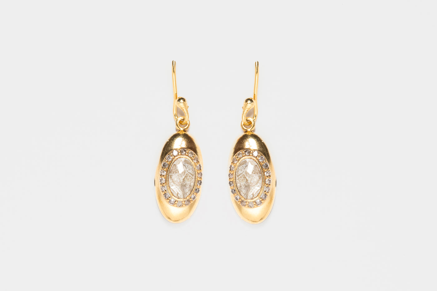 Oriana Single Drop Gold Vermeil Earrings