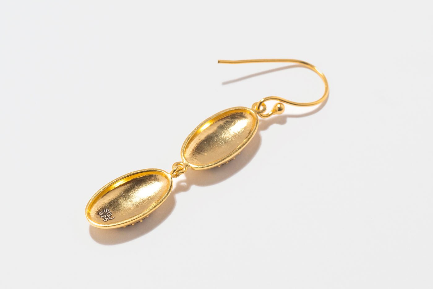 Oriana Double Drop Gold Vermeil Earrings