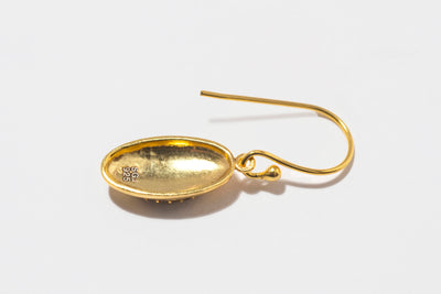 Oriana Single Drop Gold Vermeil Earrings