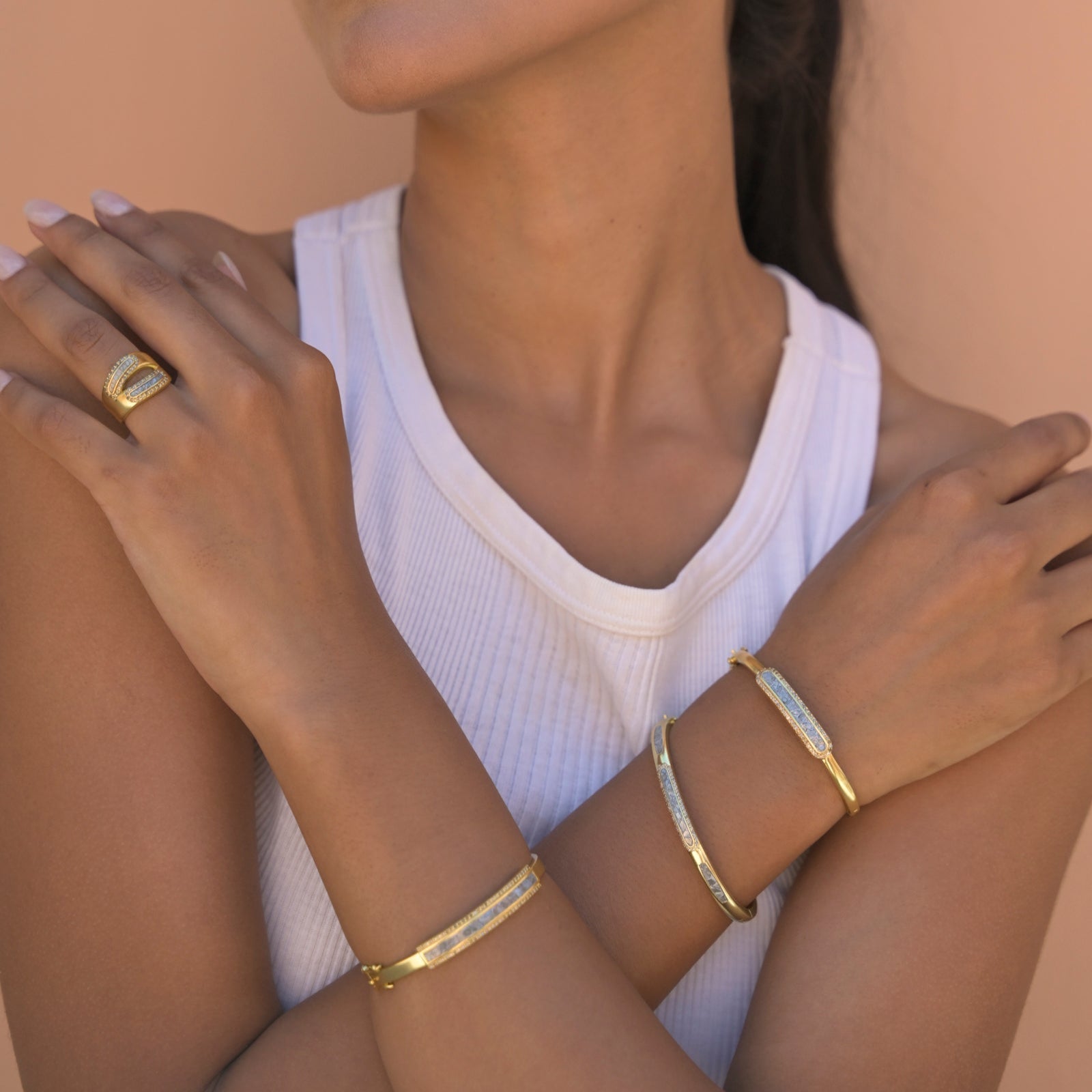 Nyssa Gold Vermeil Bangle Bracelet