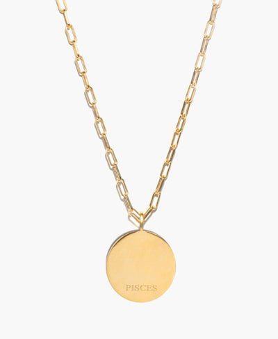 Pisces Gold Vermeil Pendant Necklace