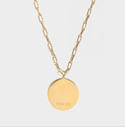 Pisces Gold Vermeil Pendant Necklace