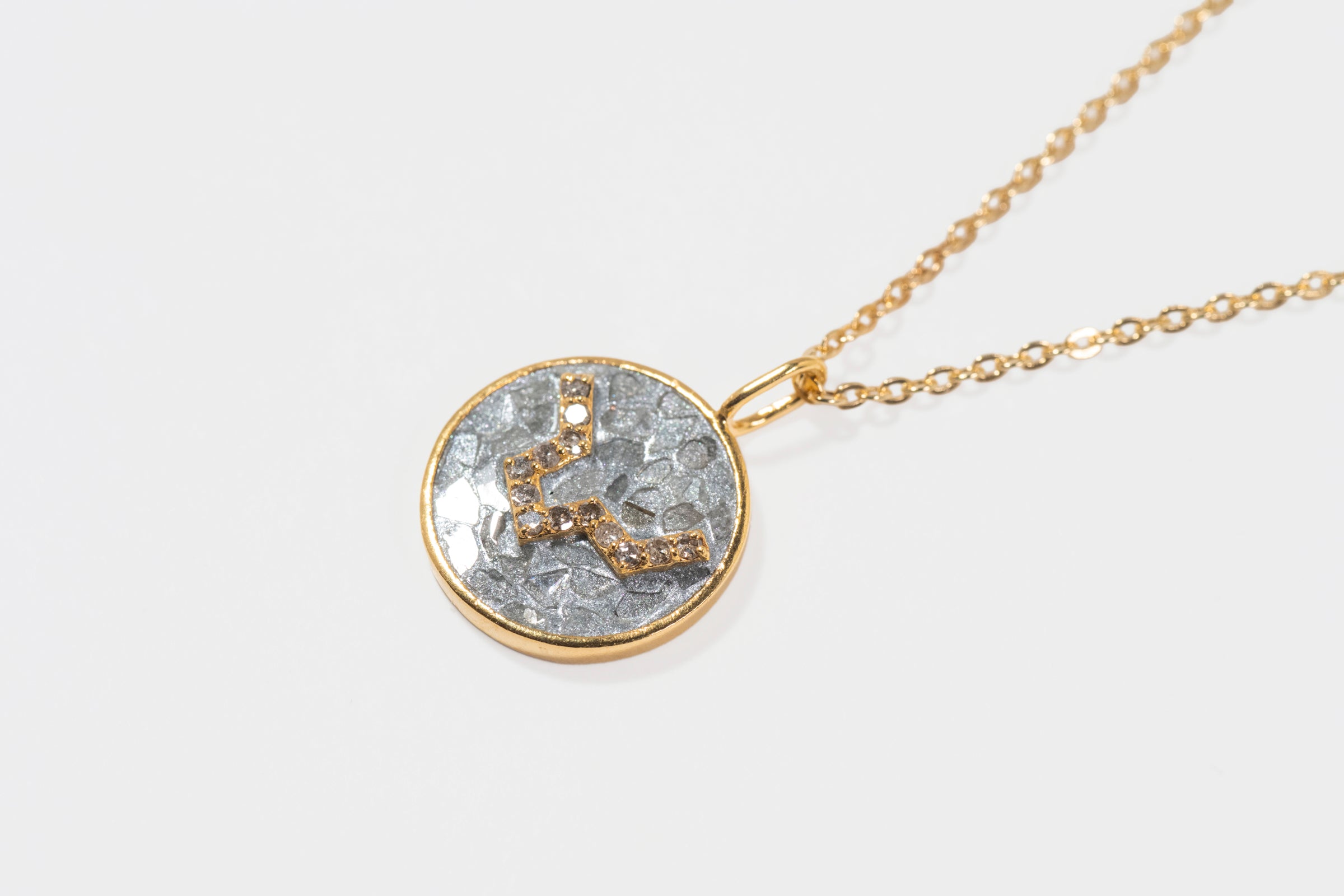 Mini Pisces Gold Vermeil  Pendant Necklace