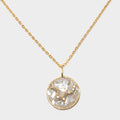 Mini Pisces Gold Vermeil  Pendant Necklace