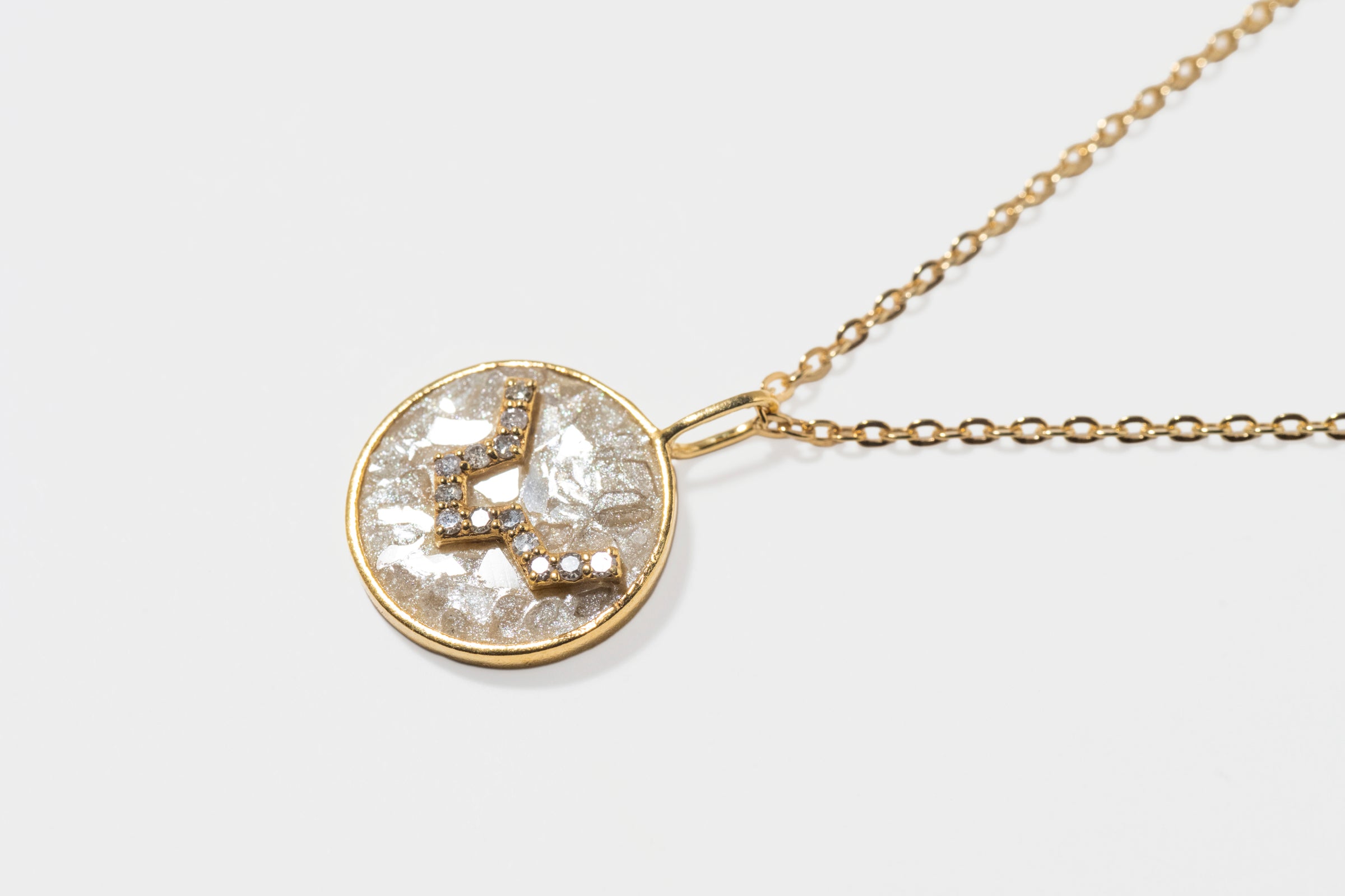 Mini Pisces Gold Vermeil  Pendant Necklace