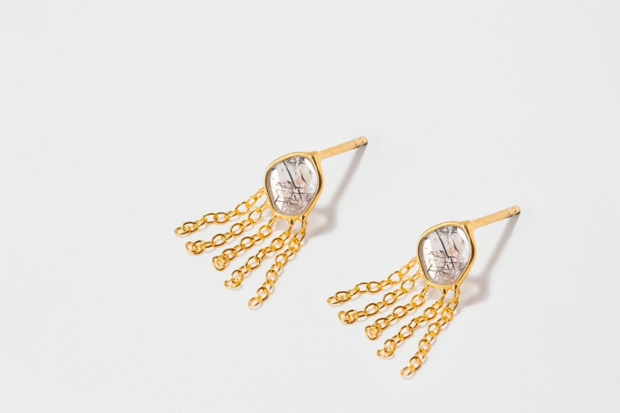 Pushpaki Gold Vermeil Stud Earrings