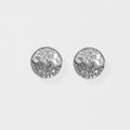 Raina Large Oxidized Silver Stud Earrings