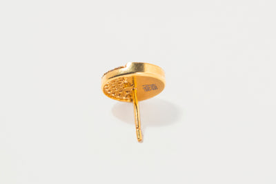 Raina Large Gold Vermeil Stud Earrings