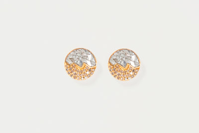 Raina Large Gold Vermeil Stud Earrings